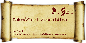 Makróczi Zseraldina névjegykártya